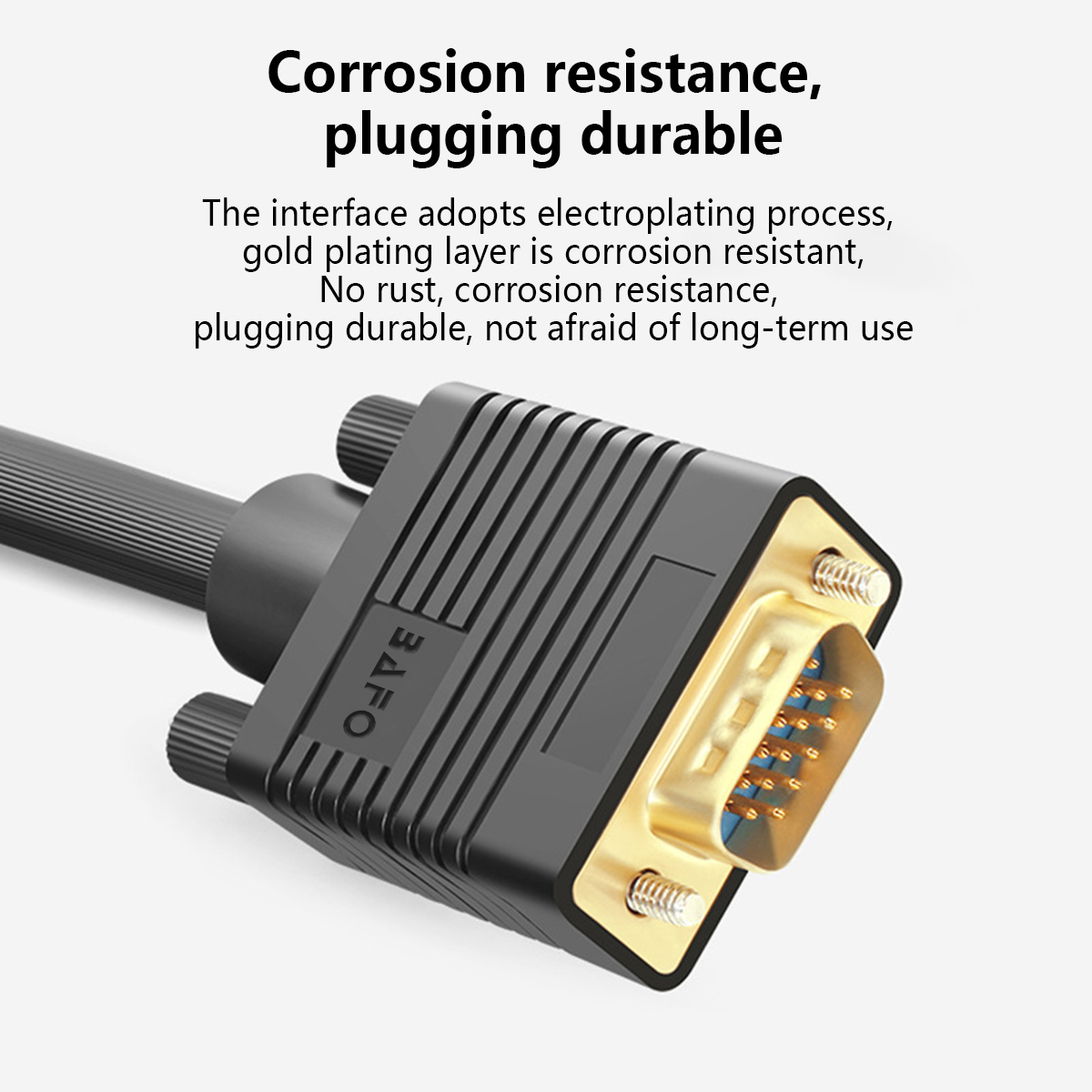 High Performance VGA to VGA With Ferrite Monitor Cable 1080P@60Hz (PVC) 04.jpg