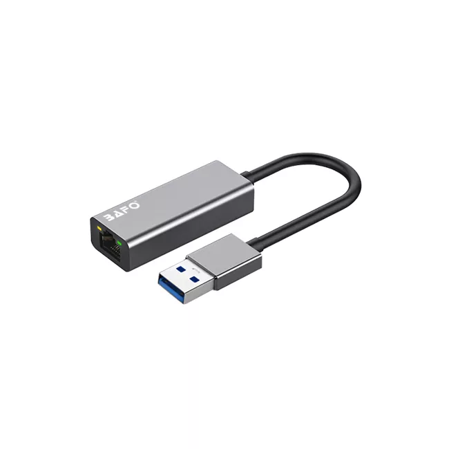 USB-A 3.2 Gen1 to RJ45 Gigabit Ethernet Adapter (Aluminum)
