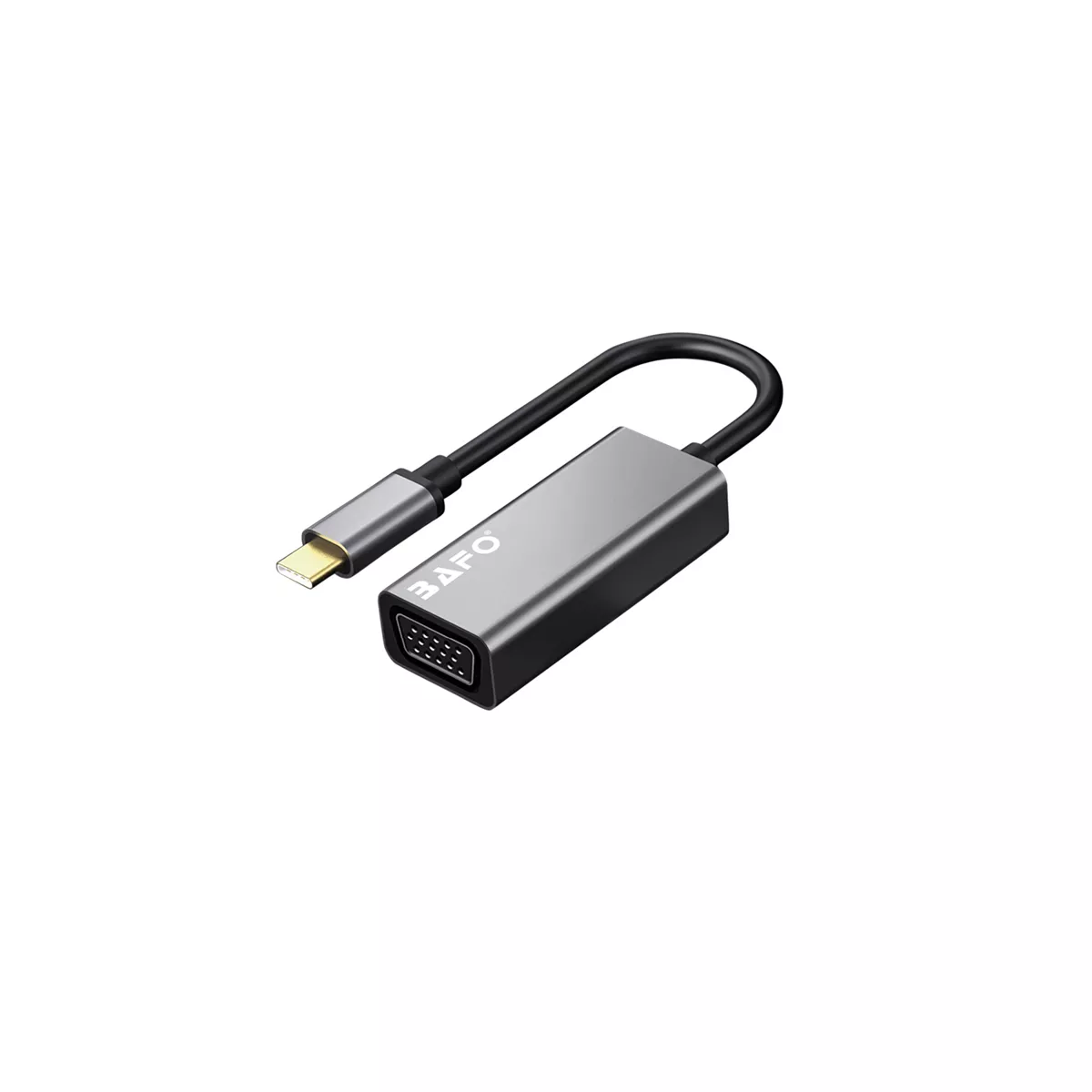 USB-C to VGA/F (1080P@60Hz) Adapter (Aluminium)