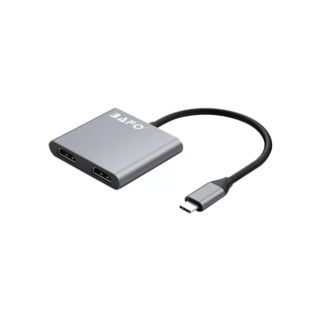 USB-C to 2xHDMI (4K@60Hz), Docking Station (2-in-1)