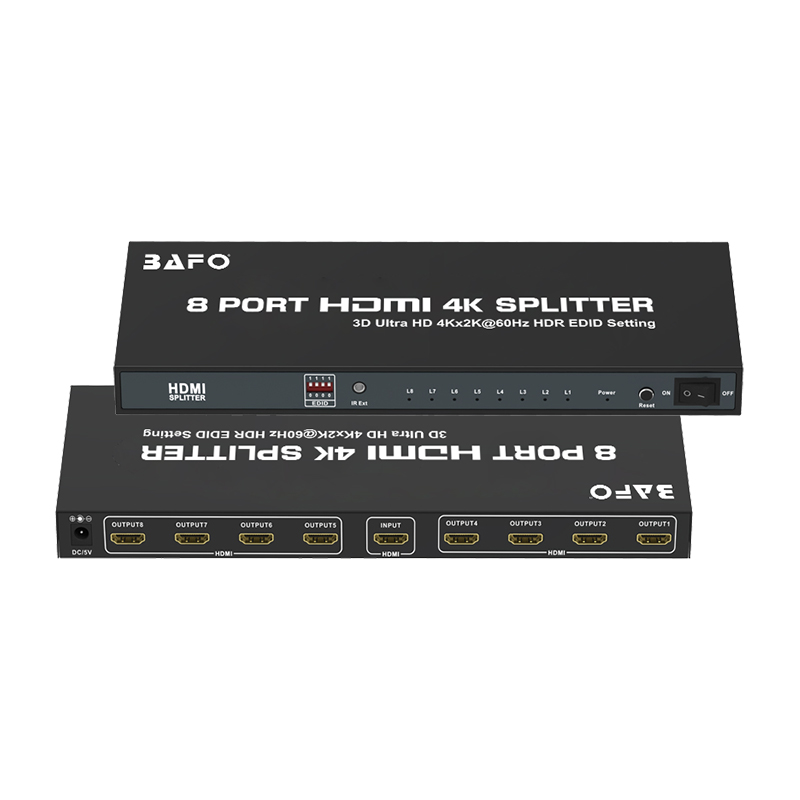 Port Hdmi Splitter Kx K Hz Bafo