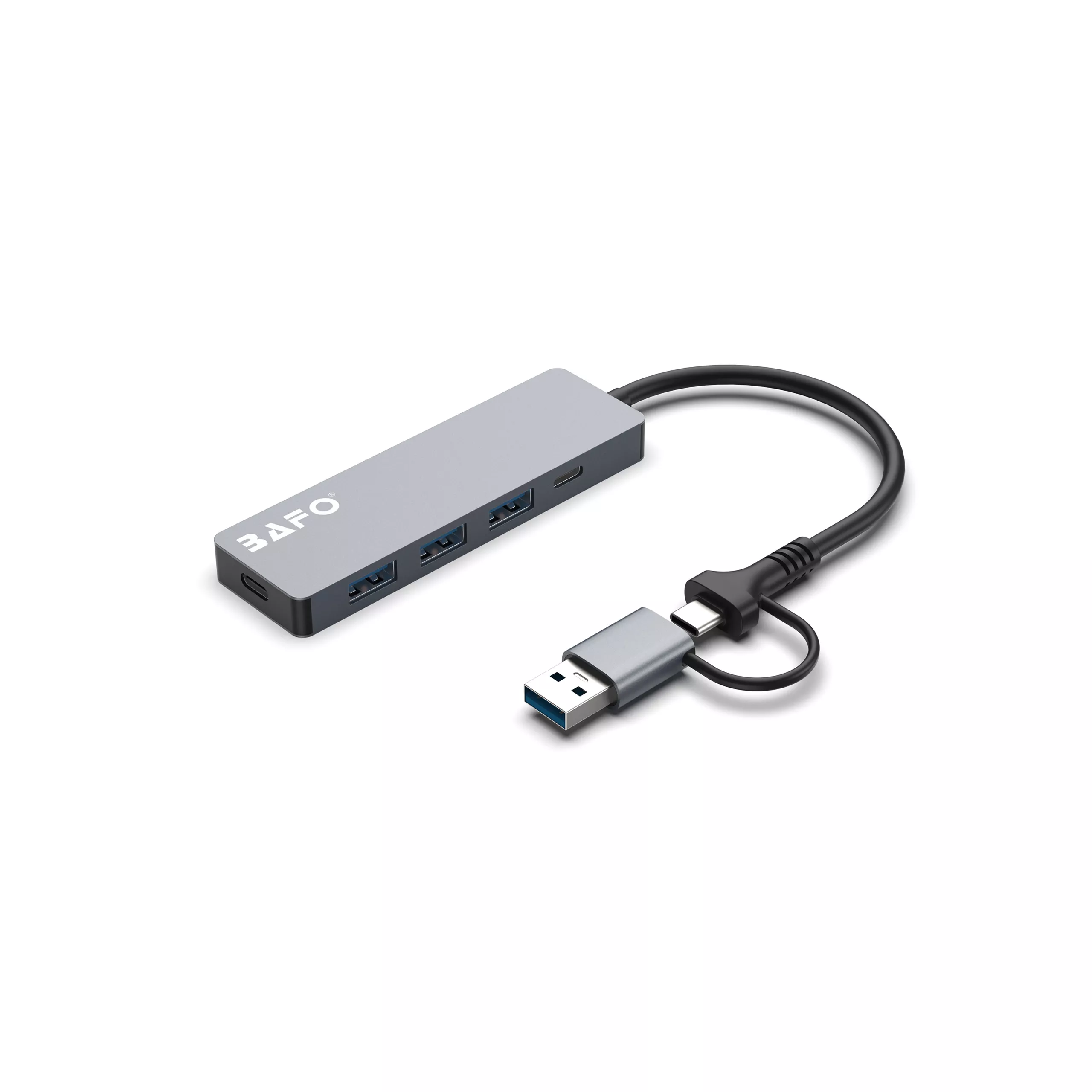 USB-A/C to 3xUSB-A 3.2 Gen2 (10Gbps) + USB-C 3.2 Gen2 (10Gbps) + USB-C (5V), 5-Port Hub with USB-C 5V Power